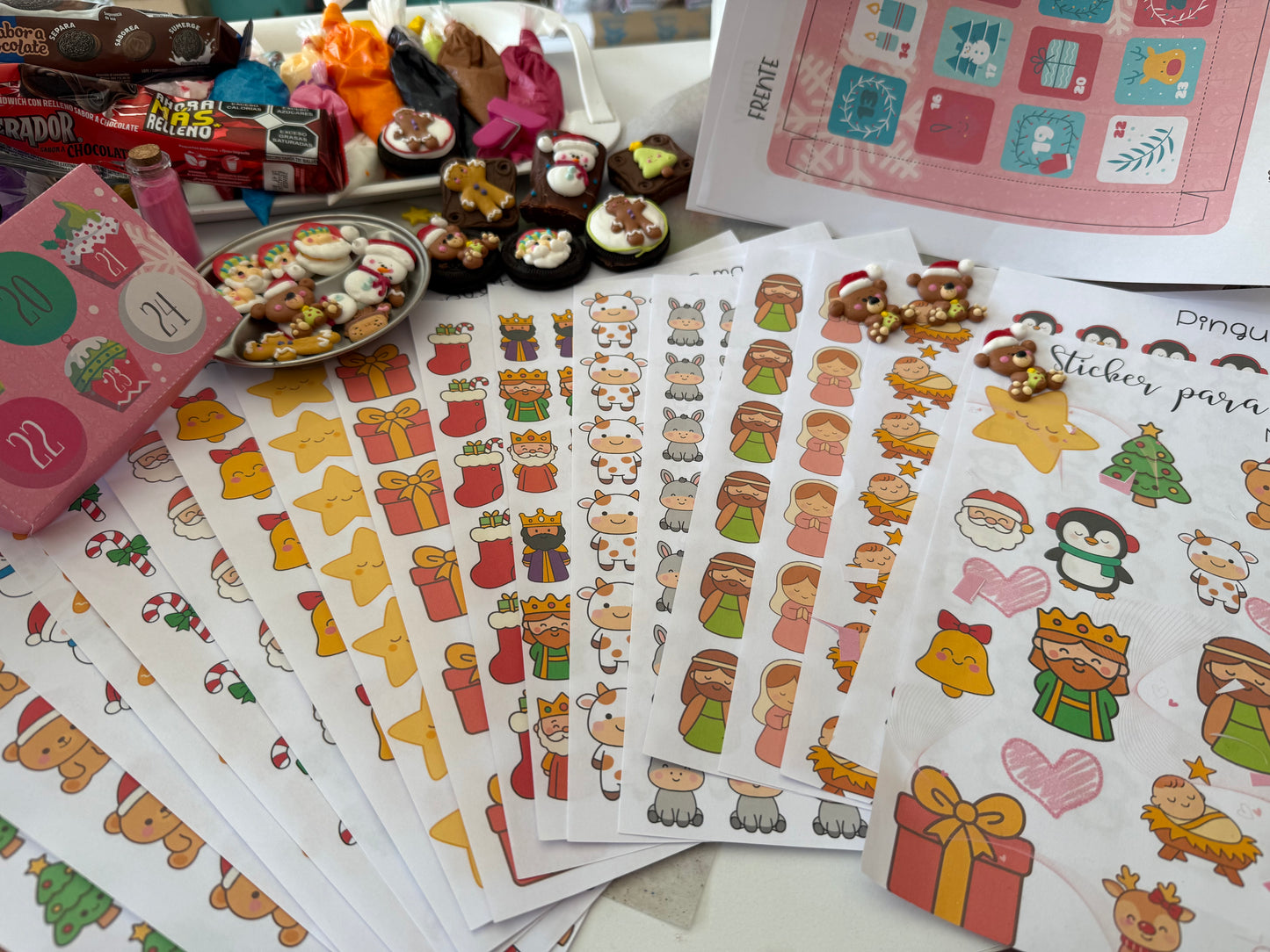 🎄✨ Paquete Navideño de Stickers Paletuko 🍪