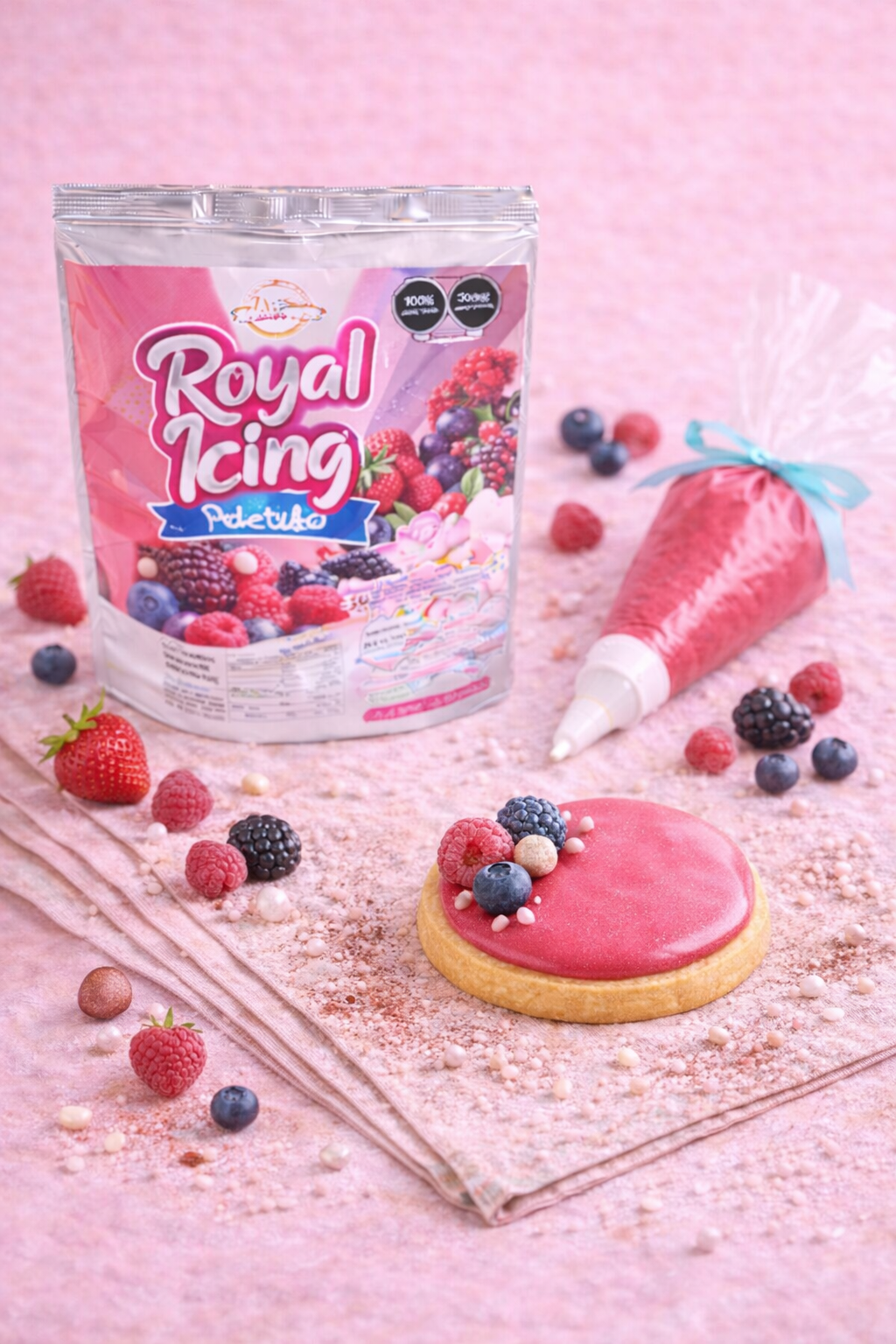 Royal Icing- frutos rojos