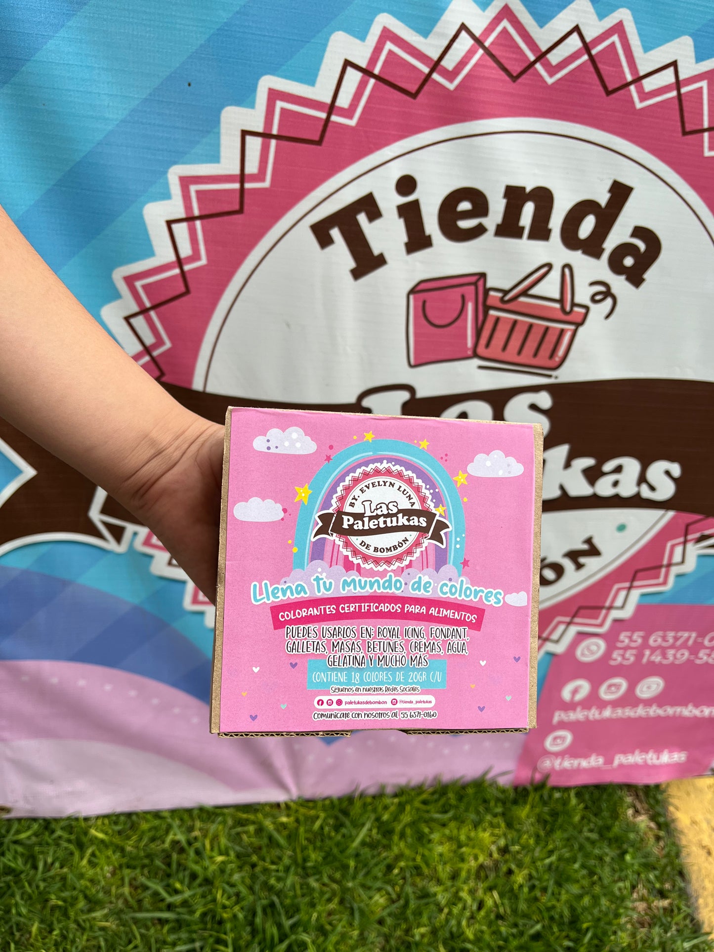 CAJA DE COLORES DE 18 PZAS DE 20 GR C/U