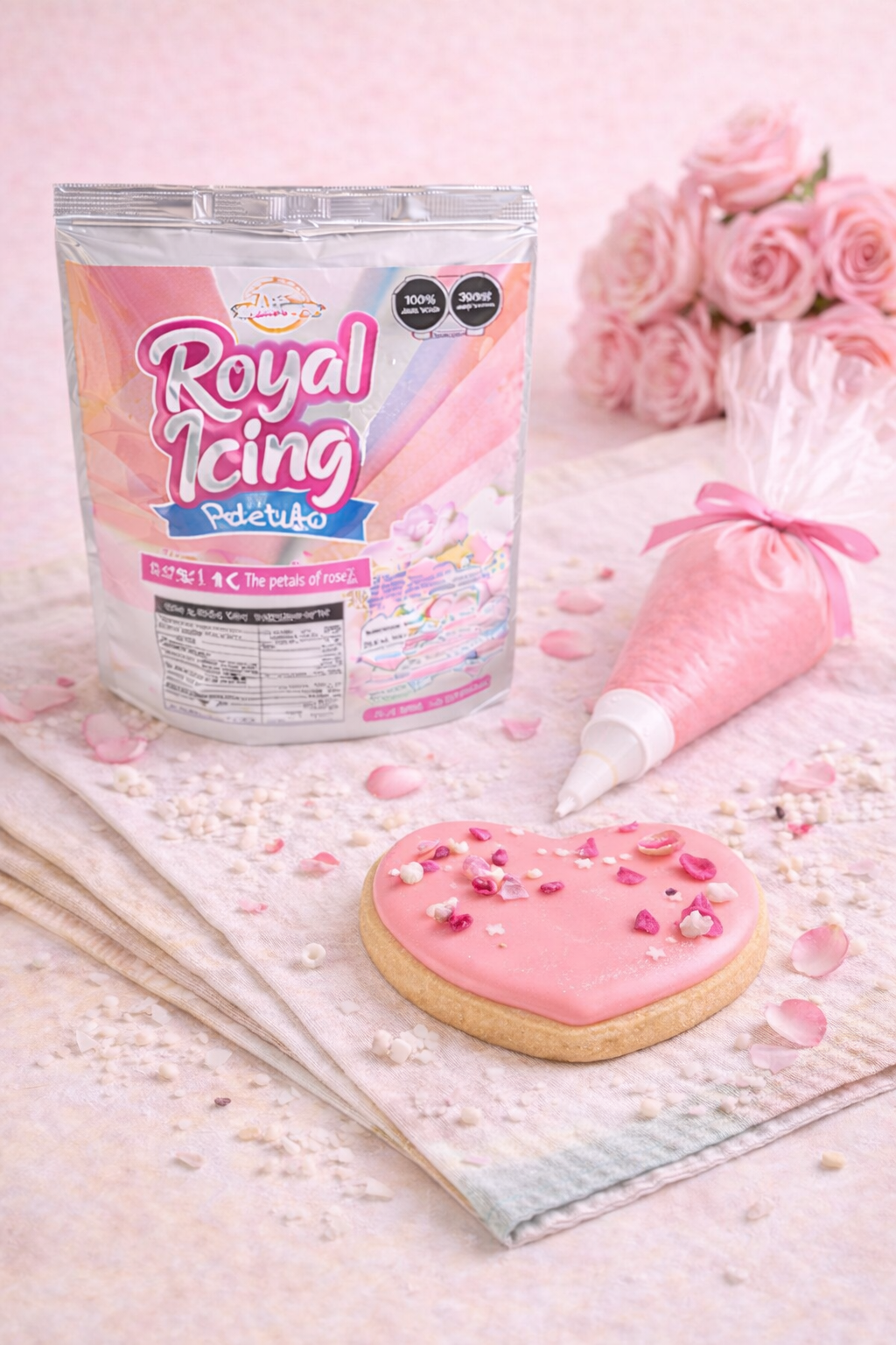 🌹Royal Icing-pétalos de rosa