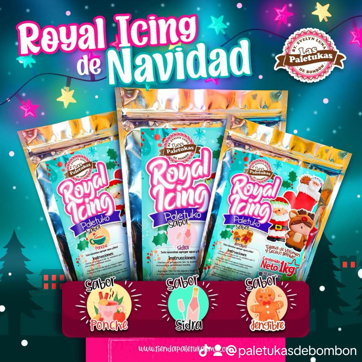Royal icing Navidad