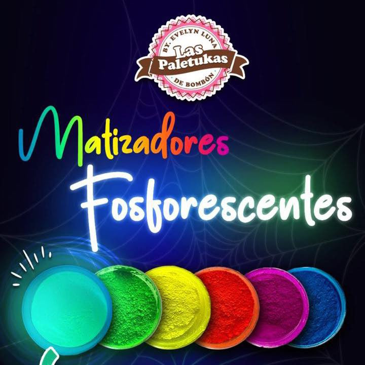 Caja de Matizadores Fosforescentes en Polvo | 6 piezas