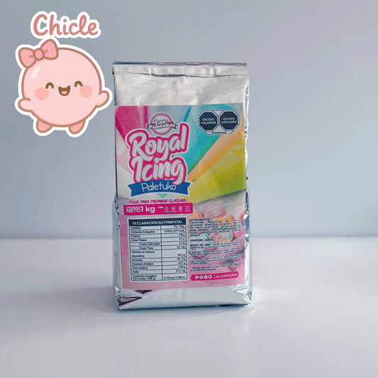 Royal Icing Paletuko sabor Chicle – Dulzura divertida para tus creaciones 🌸🍬✨