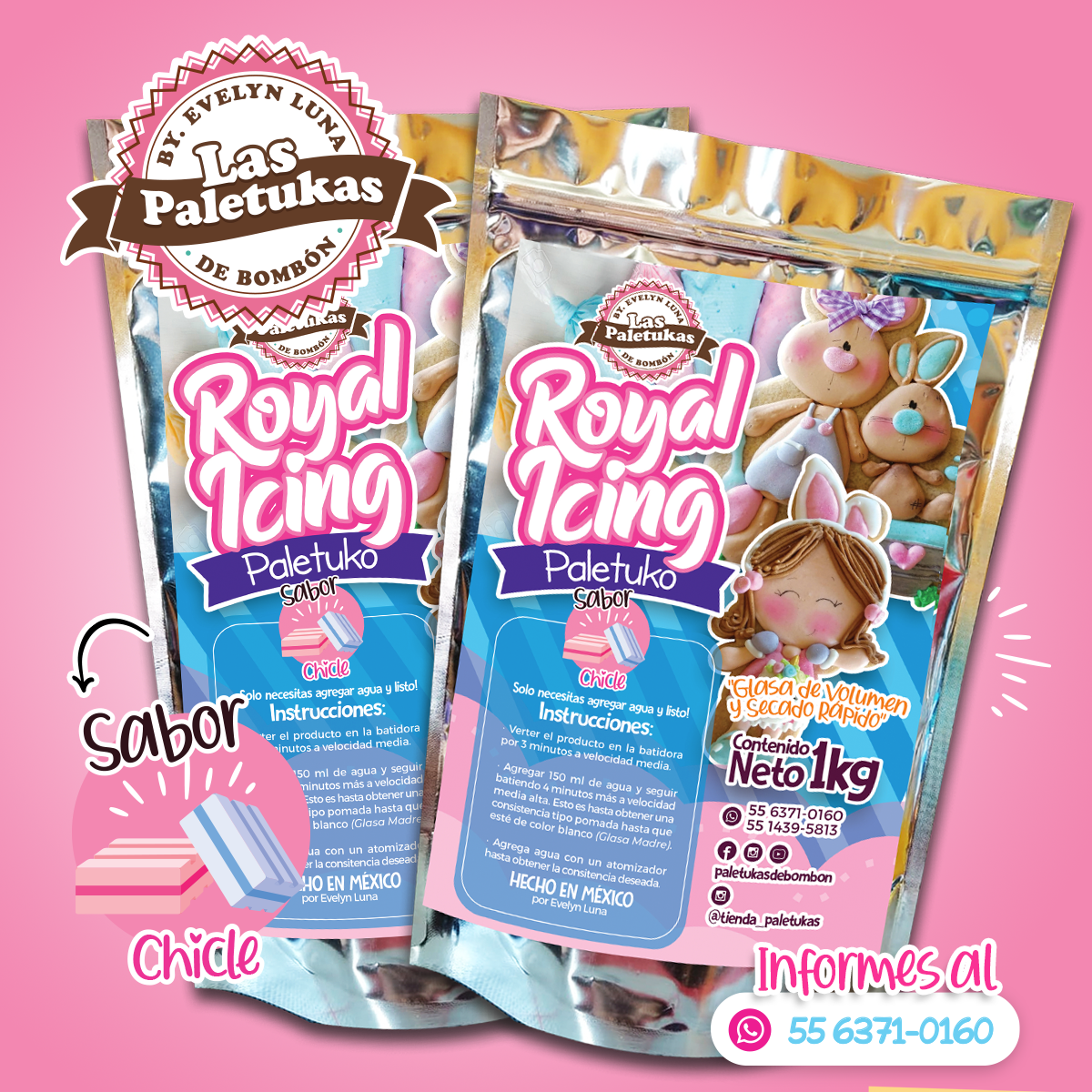 ROYAL ICING CHICLE 1 KG🍬